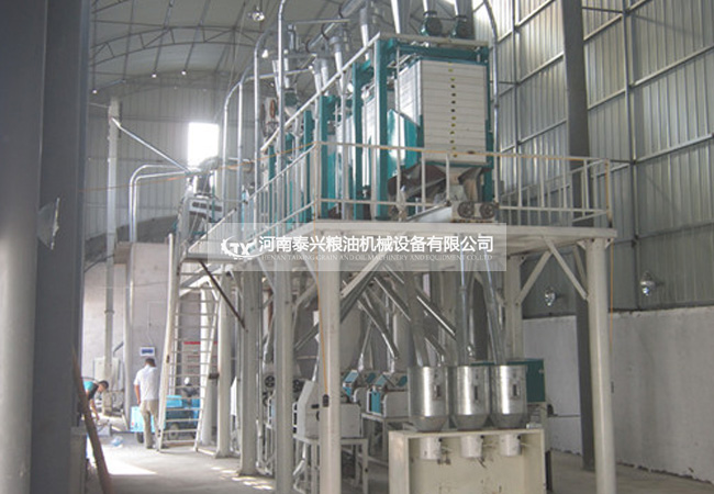 河南南陽(yáng)40噸面粉機(jī)安裝案例